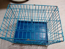贝初众狗笼小中大型犬狗笼子猫笼带厕所加粗折叠宠物笼子柯基笼幼犬狗笼 蓝色加粗狗笼62*43*53【15斤内】 加固加粗 带厕所双开门 实拍图