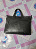 袋鼠（KANGAROO）男士手提包横款公文包单肩包斜挎包商务大容量休闲包 黑色单包 晒单实拍图