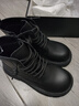 百丽童鞋秋冬儿童靴子女童时尚马丁靴中大童潮流皮靴 黑色37码 实拍图