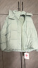 坦博尔羽绒服女短款可拆卸帽时尚大廓形秋冬外套厚530368D 冰霜蓝 170  实拍图