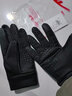 回力（Warrior）手套冬天女男士骑行手套加绒保暖手套防寒防风户外骑开车棉手套 款式二：黑色 均码 实拍图