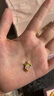 喜上眉梢足金999吊坠3D硬金烤漆梅花郁金香海豚可爱创意DIY配饰送礼女 1.06g 郁金香小吊坠 实拍图