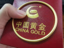 中国黄金（CHINA GOLD）足金999古法传承光圈黄金手镯素圈节日生日礼物送女友老婆 约7.2g圈口56号 实拍图