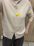 伊芙丽（eifini）蒋欣代言无缝成型气质连帽拉链通勤羊毛针织开衫女秋冬新款上衣 浅驼色 XL 140-155斤 实拍图