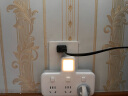 公牛（BULL）转换插头/品字形一转三插座/无线转换插座/电源转换器 适用于卧室厨房 3位分控带夜灯 GN-96033Y 实拍图