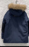 波司登（BOSIDENG）【反季】冬季极寒羽绒服鹅绒于适同款男女情侣款短款大毛领外套 中山青5870 中山青 XL 175/96A 体重约140-160斤 实拍图