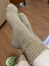 莫代尔50%羊毛袜子女冬季特厚加绒保暖毛圈袜东北冬季高筒长袜送长辈 晒单实拍图