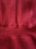 欧莎（OSA）新年复古V领针织衫女秋冬装新款软糯毛衣收腰上衣 红色 S 晒单实拍图