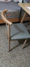 费林斯曼餐桌椅组合家用小户型桌子饭桌仿实木快餐公寓出租房餐厅北欧简约 铁艺餐椅2把 麻布灰坐垫仿实木 140cm /120cm（实际见图片说明） 实拍图