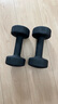 Keep浸塑哑铃彩色男女士家庭用增肌减脂健身锻炼器材肌肉塑形有氧哑铃 墨灰5kg*2/入门力量训练 实拍图