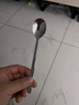 不锈钢勺子家用餐具汤吃饭喝锤纹西餐圆勺调羹主餐勺长柄汤匙 轻奢钻纹勺1支【活动款】 实拍图