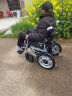 好哥（haoge） 电动轮椅车老年人残疾人家用医用可折叠轻便双人四轮车铅酸锂电池可选坐便智能全自动 低靠款【手机智控+20Ah锂电】减震HG-W680 实拍图