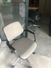 进奢办公椅电脑椅职员座椅转椅现代简约小巧家用椅子人体工学会议椅 黑框+灰色/移动脚 实拍图