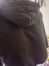 罗蒙（ROMON）秋冬加棉加厚外套男士青年棉衣服休闲连帽工装款防风夹克冲锋衣男 D240-M1091灰绿色 L 实拍图