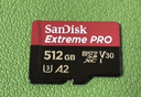闪迪（SanDisk）512GB TF（MicroSD）内存卡 A2 4K V30 U3 C10 至尊超极速移动存储卡 读速200MB/s 写速140MB/s 实拍图