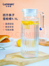 乐美雅（Luminarc）玻璃水壶冷水壶凉水杯家用冰箱大容量茶壶四方透明1.1L凉水壶 实拍图