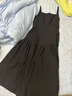 范思蓝恩腰精裙系列 白色无袖吊带连衣裙女夏法式领证小白裙2048 黑色 M 实拍图