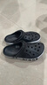 卡骆驰（CROCS）洞洞鞋贝雅卡骆班轻便耐磨一脚蹬休闲鞋|205089 黑色/白色-066 44 (280mm) 实拍图