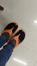 瑞尔士（WRELS）缓震运动人字拖鞋马拉松跑步男女休闲防滑厚底软底减震回弹沙滩鞋 橙色套装(拖鞋+五指袜) 43-44 实拍图