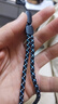 手机挂绳短款手腕绳男女个性创意挂脖绳长款挂件U盘挂绳简约手机链钥匙挂件 麻花短款-蓝色 实拍图