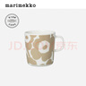 marimekko玛莉美歌北欧芬兰时尚印花马克杯400ml居家餐瓷七夕礼物 米色、白色（400ml） 实拍图
