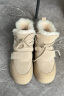 百丽厚底舒适雪地靴女商场同款羊毛加绒短靴A4F1DDD3 杏色 38 实拍图