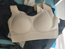 莫代尔无痕内衣女小胸聚拢提拉收副乳防下垂胸罩运动美背心式无钢圈文胸 奶白【单件装 提拉聚拢】 M 【推荐95-110斤】 实拍图