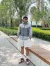 森马（Semir）冲锋衣男户外三防夹克秋情侣连帽外套夹克上衣 浅卡其50369 L 实拍图