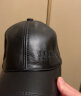 吉普（JEEP）羊皮帽子男士秋冬保暖防寒棒球帽休闲鸭舌帽中老年休闲百搭皮帽 实拍图