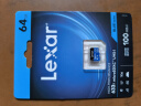 雷克沙（Lexar）64GB TF（MicroSD）存储卡 C10 U3 V30 A1 高速内存卡 读速100MB/s 持久稳定（633x） 实拍图