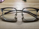 暴龙（BOLON）25年新款近视眼镜框简约时尚明星同款光学镜眉架轻钛架商务6105 银色/透灰 BJ6105B16 防蓝光1.60 实拍图