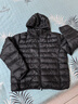 雪中飞轻薄短款羽绒服女2025新款连帽户外休闲百搭时尚显瘦保暖秋冬外套 黑色 3XL （138-148斤） 实拍图