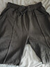 马登工装随心裁重磅针织卫裤复古锥形裤运动休闲裤松紧腰长裤子男春 咖啡色 XL 实拍图