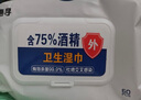 惠寻旅行配件湿巾便携60抽酒精湿巾 酒精杀菌60抽 1 包. 实拍图