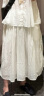 无印良品（MUJI）女式 强捻抽褶裙长半身裙纱裙薄荷曼波风纯棉全棉裙子BE1QZC4S 白色 M 160/66A 晒单实拍图