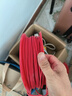 德力西（DELIXI）电线电缆线国标电源线铜芯家用电线BV2.5/4/6平方单股铜线电线 【50米】BV4蓝色硬线 实拍图