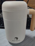 造物集保温杯高颜值水杯带手柄情侣送礼茶水分离刻字不锈钢水杯男士泡茶 联名款白色小雅460ml 实拍图