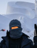潮人心（CHAO REN XIN） 加绒头套防寒面罩保暖包头帽子骑行摩托电动车男女士户外滑雪护脸冬季 灰色 实拍图