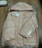 优衣库童装男童女童高性能复合连帽外套/保暖厚衣服473309 01 乳白色 140 实拍图