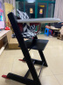 Nuskin成长椅儿童餐椅宝宝吃饭座椅学习椅婴儿高脚椅带坐垫安全带 黑色餐椅（六件套） 晒单实拍图