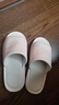 果洛菲（GUOLUOFEI）棉麻拖鞋女夏家居家用布艺亚麻室内情侣四季春秋地板 粉色 40-41 实拍图