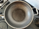 Momscook慕厨（Momscook)蜂窝不粘锅炒锅不锈钢炒菜锅防铲燃气电磁炉通用 炒锅带盖(JA3209GL-NS) 32cm 实拍图