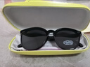 四万公里儿童墨镜太阳镜男女童偏光硅胶宝宝眼镜时尚防紫外线 炫酷黑色 实拍图