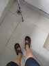 蜻蜓牌夏季皮凉鞋男士真皮休闲凉拖两穿大码防水软底户外穿开车沙滩鞋男 深棕色 运动鞋码，脚宽胖选大一码 37 实拍图