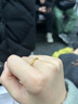 六福珠宝 黄金戒指闭口素圈足金生日礼物 计价 G01G0001DS 11号-约1.46克 实拍图
