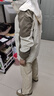 啄木鸟三合一冲锋衣男女外套男春秋冬季2025新款防风防水男士夹克登山服 白卡其(三合一男女同款) L (建议90-115斤) 实拍图