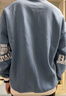 稻草人（MEXICAN）卫衣男春秋季潮流宽松长袖t恤青少年圆领上衣服 雾霾蓝加绒 3XL  实拍图