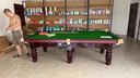 猎钢狼【包邮包安装】斯诺克英式比赛国际专用标准钢库台球桌家用商用 12尺 【钢库】8腿3.85*2.05鼎配 实拍图