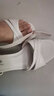 大东女士凉鞋女夏季2026新款潮软皮粗跟时尚百搭温柔仙女风一字扣带高跟鞋 米色 36 实拍图