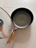 HOKURIKUALUMI日本制造原装进口炒锅北陆不粘锅无油烟平底炒菜锅燃气电磁炉通用 Deluxe尊享系列煎锅 28cm 实拍图